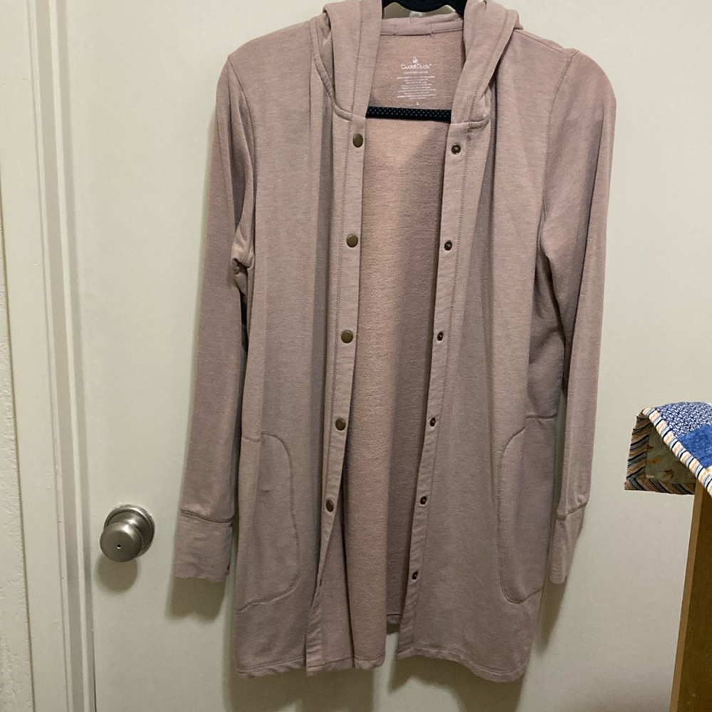 Cuddl Duds long pink size small hoodie